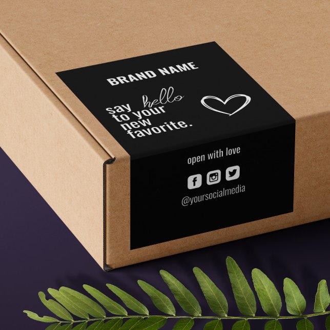 Modern Box Seal Packaging Label Cut Sticker (Creator Uploaded)