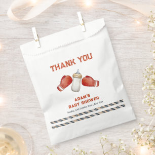 Modern Boxing Little Champion Baby Shower Favour Bag
