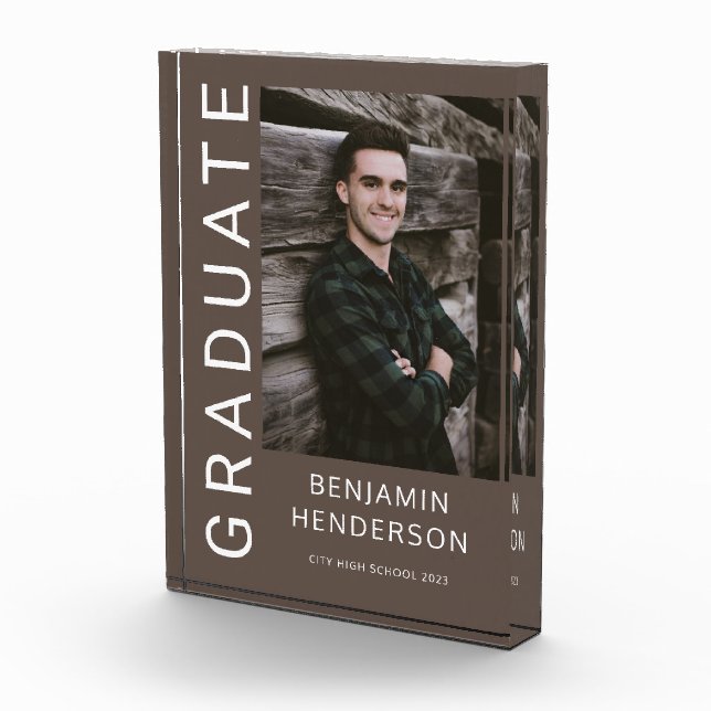 Modern Boy Graduation  Photo Block (Right)