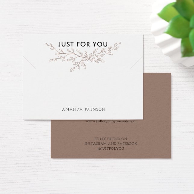 Modern Branch Earthy Bracelet Display Card (Desk)