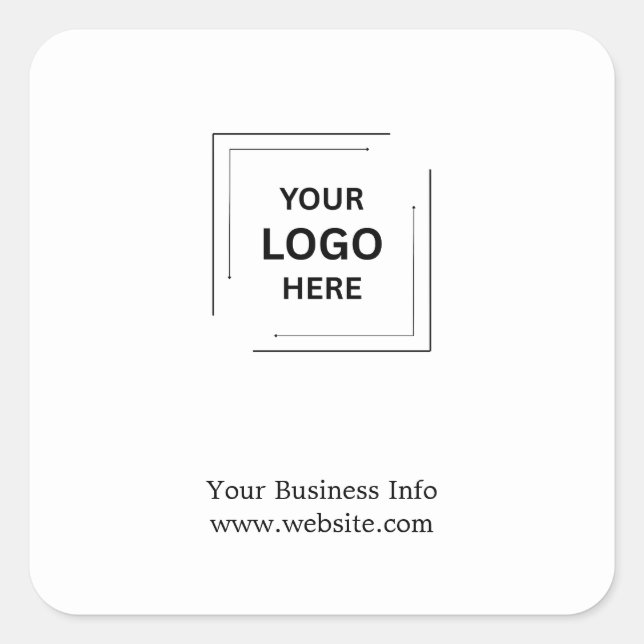 Modern Brand Identity Small Seal Label Design (Front)