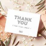 Modern Branded Thank You<br><div class="desc">Small business thank you cards. Modern thank you.</div>