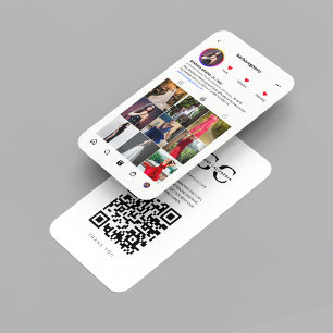 Modern Bridal Boutique Gowns Designer Instagram Business Card