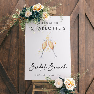 Modern Bridal Brunch Welcome Sign