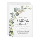 Modern Bridal Shower Botanical Eucalyptus Boho