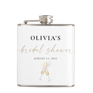 Modern Bridal Shower Flask
