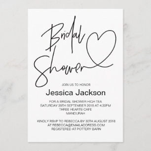 Modern Bridal Shower Invitation