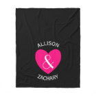 Modern Bride and Groom Pink Heart Z03