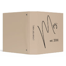 Modern Bride | Beige + Black Script