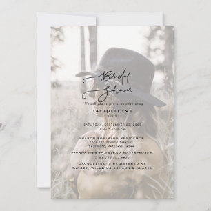 Modern Bride Photo Bridal Shower Invitation