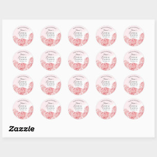 Modern Bride Shower Square Sticker 