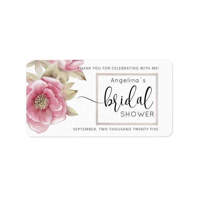 Modern Bride Shower Sticker  (Front)