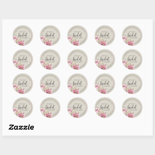 Modern Bride Shower Sticker  (Sheet)