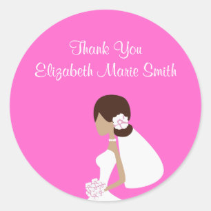 Modern Bride Silhouette Sticker
