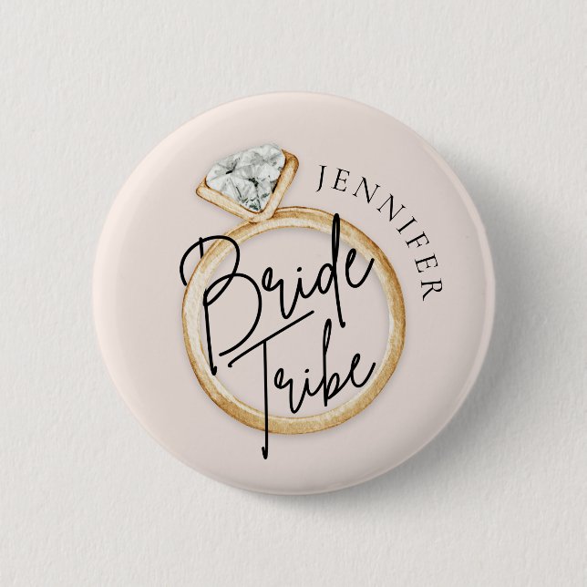 Modern Bride Tribe Custom Button (Front)