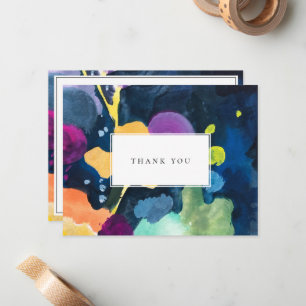 Modern Bright Abstract Painted Pattern Card