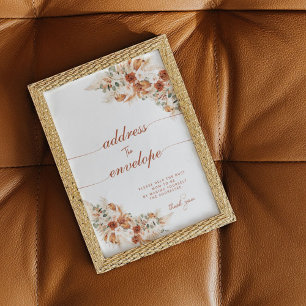 Modern Bright Boho Address the Envelope Shower  Poster