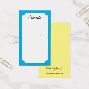 Modern Bright Bold Colours Earring Display Card