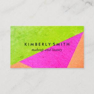 Modern Bright Colour Blocks Business Card
