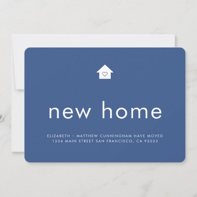 Modern Bright Colour Minimalist New Home Announcement (Front)