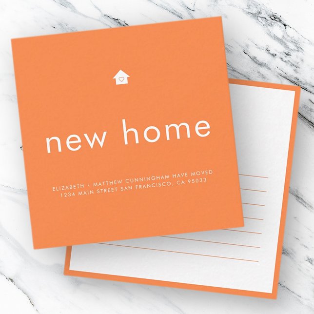 Modern Bright Colour Minimalist New Home Card (Creator Uploaded)