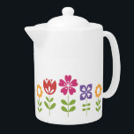 Modern Bright Colourful Spring Flowers<br><div class="desc">Rows of flowers in bright bold colours.</div>