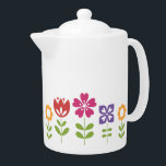 Modern Bright Colourful Spring Flowers<br><div class="desc">Rows of flowers in bright bold colours.</div>
