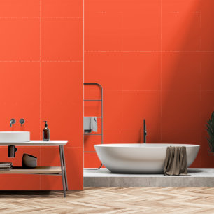 Modern Bright Coral Plain Solid Colour Wallpaper
