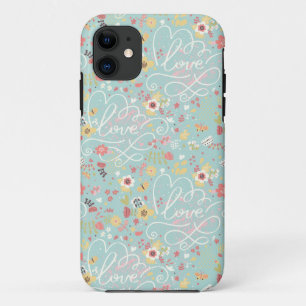 Modern Bright Romantic Pattern iPhone 11 Case