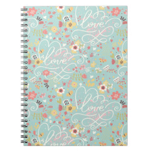 Modern Bright Romantic Pattern Notebook