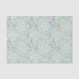 Modern Bright Romantic Pattern Tissue Paper