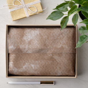 Modern Brown Abstract Watercolor Pattern Tissue Paper