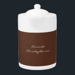 Modern Brown Background Script Add Name<br><div class="desc">Modern Professional Simple Elegant Design.</div>