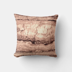 Modern brown beige sepia burnt orange granite  cushion