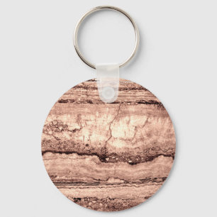 Modern brown beige sepia burnt orange granite  key ring