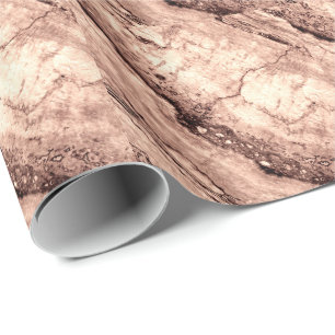 Modern brown beige sepia burnt orange granite  wrapping paper