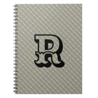MODERN BROWN BLUE CUTE Spiral Photo  Notebook