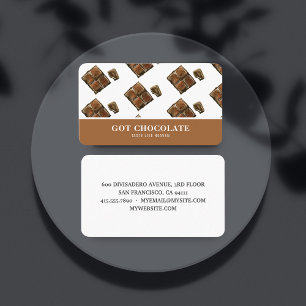 Modern Brown Chocolate Professional Card
