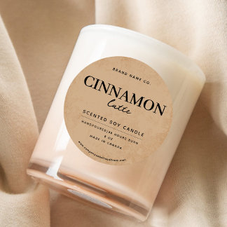 Modern Brown Coffee Rustic Classic Round Sticker