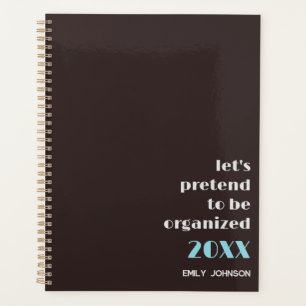 Modern Brown Cream Be Organised Personalised Planner