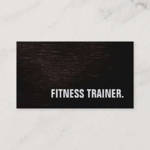 Modern Brown Fitness Trainer Sport Business Card