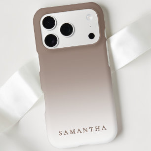 Modern Brown Gradient Minimal Trendy Personalised