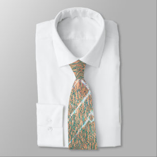 MODERN BROWN & GREEN CUTE NECK TIE Rmdesignflo55