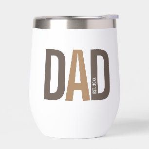 Modern Brown Personalised Dad Established