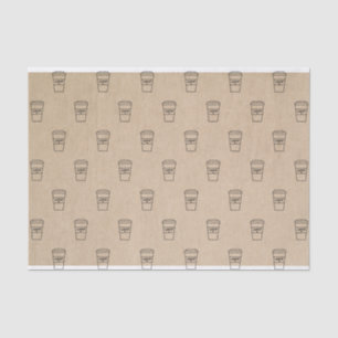 Modern Brown Simple Cute Coffee Tissue Paper
