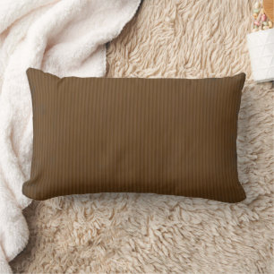 Modern Brown Striped Pattern Lumbar Cushion