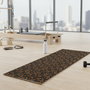 Modern Brown Tortoise Shell Stylish Yoga Mat