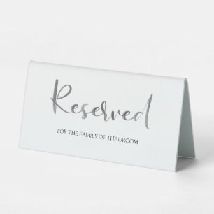 Modern Brush Calligraphy Script Wedding Reserved