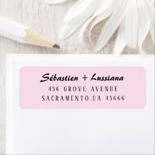 Modern Brush Handwritten Return Address Label