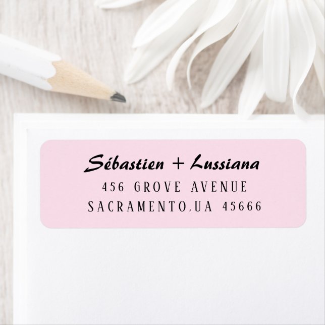 Modern Brush Handwritten Return Address Label (Insitu)